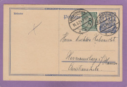 UNGÜLTIGE GANZSACHE (30-9-23) MIT ZUSATZFRANKATUR AUS BREMERHAVEN, 31-3-24. - Lettres & Documents