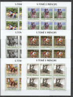 Kv061 2003 S. Tome & Principe New Transport Dual Bicycles !!! 6Set Mnh - Cycling