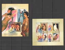 St1290 2013 Guinea-Bissau Art Nude Paintings Amrita Sher-Gil Kb+Bl Mnh Stamps - Other & Unclassified