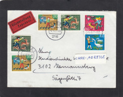 EXPRESSBRIEF AUS STADE, MIT MI. NR 711/714, 711/712, NACH HERMANNSBURG,1972. - Lettres & Documents