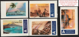 Schweiz Suisse Svizzera 1996: CH-Swiss Post Touristen-Marken Italien N° 1-5 étiquettes Pour Touristes Italie (Zu CHF 55) - Portofreiheit