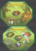 Ls257 2014 Solomon Islands World Of Mushrooms Nature Plants #2592-96 1Kb+1Bl Mnh - Pilze