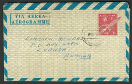 Cuba Kuba 1974 AEROGRAMME Vfu > Luanda Angola Entier Posteaux Postal Stationery Ganzsache - Luchtpost
