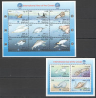 Pk089 Maldives Marine Life International Year Of The Ocean 2Kb Mnh Stamps - Vie Marine