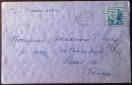 Etats-Unis, N°324 Sur Enveloppe De CHATHAM, N.J. 28.11.1933 Pour La France, Paquebot BERENGARIA (ex IMPERATOR) - (B2823) - Marcofilie