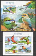 Hm0594 2018 Maldives Birds Bee-Eaters Fauna #7723-6+Bl1210 Mnh - Other & Unclassified