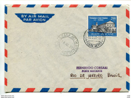 Alitalia Primo Volo Roma/Rio De Janeiro Del 16.6.61 - Unused Stamps
