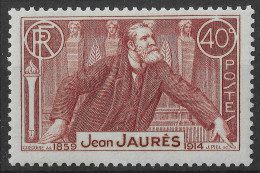 Lot N°211 N°318, 22émé Anniversaire De La Mort De Jean Jaurès - Unused Stamps