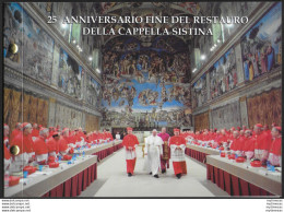 2019 Vaticano Restauro Cappella Sistina Euro 2,00 Busta Filatelico-numismatica - Vaticaanstad