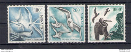 1957 MONACO, Uccelli - Birds , Posta Aerea 66/68 , 3 Valori MNH** - Sonstige & Ohne Zuordnung