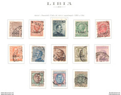 1912-15 LIBIA,  N° 1/12+18 , Serie Completa , Francobolli D'Italia Soprastampa - Libye