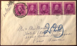 Etats-Unis, Divers Sur Enveloppe De Hackensack 8.5.1958 Pour La France - (B2827) - Poststempel