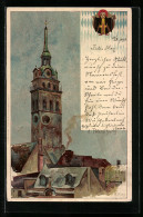 Künstler-AK Heinrich Kley: München, Der Petersturm Mit Münchener Kindl  - Kley