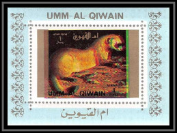 0202/ Michel 1541 Marte Martin Animaux Animals Décalage Des Couleurs Color Shift Error Umm Al Qiwain Deluxe Bloc ** MNH  - Umm Al-Qiwain