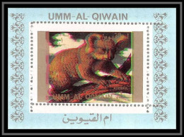 0200/ Michel N° 1545 Koala Décalage Des Couleurs Color Shift Error Animaux Animals Umm Al Qiwain Deluxe Blocs ** MNH  - Autres & Non Classés