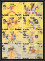0195/ Ajman ** MNH Michel N°1434 /1441 Jeux Olympiques (olympic Games) Munich 1972 3d Stamps Timbres Bloc Se Tenant - Sommer 1972: München
