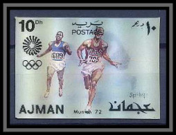 0192/ Ajman ** MNH Michel N°1437 Hockey Running Jeux Olympiques (olympic Games) Munich 1972 3d Stamps Timbres 3d  - Rasenhockey