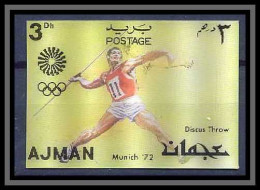 0191/ Ajman ** MNH Michel N°1434 Javelot Javelin Jeux Olympiques (olympic Games) Munich 1972 3d Stamps Timbres 3d  - Athletics