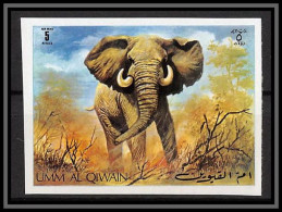 0173g/ Umm Al Qiwain ** MNH Michel N°482 B éléphant Non Dentelé Imperf Amimaux Animals - Umm Al-Qiwain