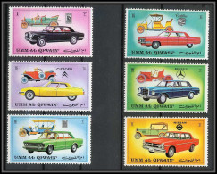 0167/ Umm Al Qiwain ** MNH Mi N° 637/642 A Voiture Cars Automobiles Mercedes Cadillac Rolls Royce Citroen Nissan Fiat - Umm Al-Qaiwain