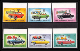 0168/ Umm Al Qiwain N° 637/642 B Voiture ( Cars ) Non Dentelé Imperf ** MNH Non Dentelé Imperf Citroen Nissan - Umm Al-Qiwain