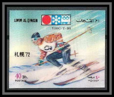 0152/ Umm Al Qiwain ** MNH Michel N°512 Ski Timbre 3d / 3d Stamp Jeux Olympiques (olympic Games) Sapporo 1972 - Skiing
