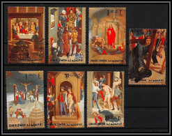 0141b/ Umm Al Qiwain ** MNH Michel N° 515/521 A MEMLING Flemish Passion Of Christ Easter Paintings Tableaux - Religieux