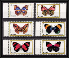 0138/ Umm Al Qiwain ** MNH Michel N°623/628 A Papillons (butterflies)  - Schmetterlinge
