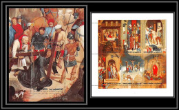 0141/ Umm Al Qiwain ** MNH Michel N° 515/520 A Bloc N°39 A MEMLING Flemish Passion Of Christ Easter Paintings Tableaux - Religie