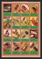 0124/ Michel N° 1338 / 1353 Insectes (insects) Umm Al Qiwain ** MNH Non Dentelé Imperf Beetle Bee... - Umm Al-Qiwain