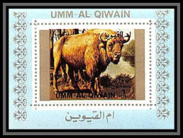 0119g/ Michel N°1533 Buffalo Buffle Animaux Animals Umm Al Qiwain Deluxe Bloc ** MNH  - Umm Al-Qiwain