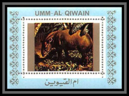 0119e/ Michel N°1542 Agouti Dasyprocta Rongeur Animaux Animals Umm Al Qiwain Deluxe Blocs ** MNH  - Umm Al-Qaiwain