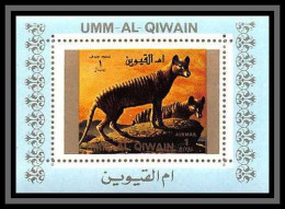0119d/ Michel N°1536 Hyaena Hyène Animaux Animals Umm Al Qiwain Deluxe Blocs ** MNH  - Big Cats (cats Of Prey)