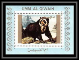 0119/ Michel N° 1544 Ours Spectacled Bear Animaux - Animals Umm Al Qiwain Deluxe Bloc ** MNH  - Beren