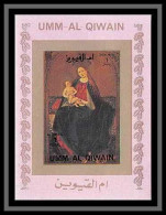 0111/ Umm Al Qiwain Deluxe Blocs ** MNH Mi 1173 Virgin And Child Christ Peinture Tableaux Paintings Non Dentelé Imperf  - Umm Al-Qiwain