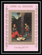 0104/ Umm Al Qiwain Deluxe Blocs ** MNH Mi N°1170 Holy Family The Christ Peinture Tableaux Paintings Non Dentelé Imperf  - Umm Al-Qaiwain