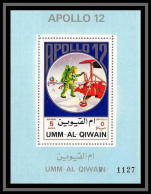 0102/ Umm Al Qiwain Deluxe Blocs ** MNH Michel N° 923 A Apollo 12 Espace (space) Numéroté Numbered - Umm Al-Qiwain