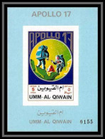 0098/ Umm Al Qiwain Deluxe Blocs ** MNH Michel N° 928 B Apollo 17 Non Dentelé Imperf ** MNH Espace (space) Numéroté - Asie