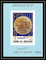 0097/ Umm Al Qiwain Deluxe Blocs ** MNH Michel N° 929 B Moon Map Apollo Non Dentelé Imperf Espace Space Numéroté - Umm Al-Qiwain