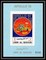 0093/ Umm Al Qiwain Deluxe Blocs ** MNH Michel N° 926 B Apollo 15 Non Dentelé Imperf ** MNH Espace (space) Numéroté - Umm Al-Qaiwain