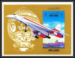 0089b/ Umm Al Qiwain Mi BF 609 Concorde Montgolfière Avions International Airlines 1972 Planes Airship ** MNH  - Avions