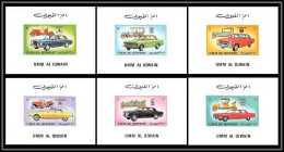 0088/ Umm Al Qiwain Deluxe Blocs ** MNH Michel N° 637 / 642 Voiture (Cars) Automobiles Mercedes Cadillac Rolls Royce - Umm Al-Qiwain