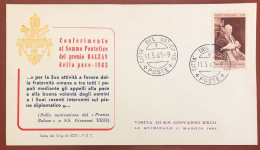 VATICAN - FDC - 1963 - Balzan Prize For Peace To John XXIII - FDC