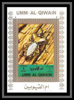 0036/ Umm Al Qiwain Deluxe Blocs ** MNH Michel N°1352 Capricorne Capricorn Beetle Insect Blanc  - Umm Al-Qiwain
