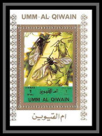 0036/ Umm Al Qiwain Deluxe Blocs ** MNH Michel N°1344 Mouche Fly Insect Blanc  - Umm Al-Qiwain
