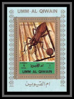 0036/ Umm Al Qiwain Deluxe Blocs ** MNH Michel N°1339 Insecte Insect Bleu - Umm Al-Qiwain