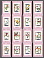 0007/ Umm Al Qiwain Deluxe Blocs ** MNH Michel N° 1434 / 1449 Fleurs (plants - Flowers) Roses Rose Non Dentelé Imperf - Rosen