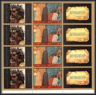 0381/ Umm Al Qiwain ** MNH Michel N°911 A Dante Tableau (Painting) Vignettes Labels Bloc 4 Nino Visconti - Umm Al-Qiwain