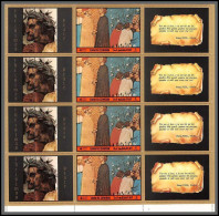 0381/ Umm Al Qiwain ** MNH Michel N°911 A Dante Tableau (Painting) Vignettes Labels Bloc 4 Nino Visconti - Religion