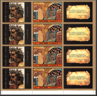 0375/ Umm Al Qiwain ** MNH Michel N°905 A Dante Tableau (Painting) Vignettes Labels Bloc 4 Belacqua - Umm Al-Qiwain